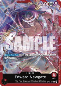 Edward.Newgate (OP02-001) - Starter Deck 15: RED Edward.Newgate (ST-15) #OP02-001 - Leader One Piece Trading Card