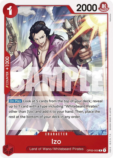 Izo - Starter Deck 15: RED Edward.Newgate One Piece trading card