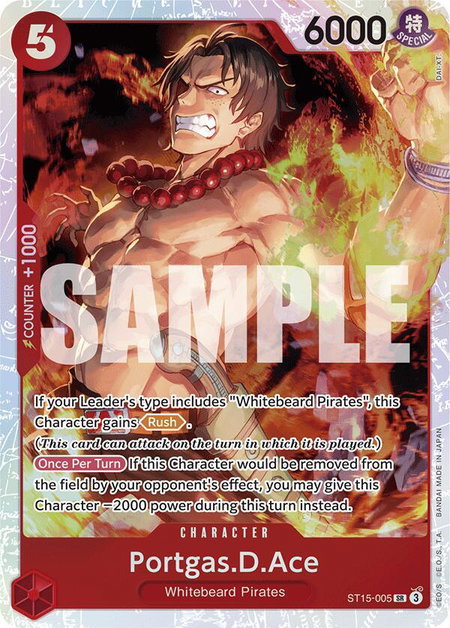 Portgas.D.Ace - Starter Deck 15: RED Edward.Newgate One Piece trading card