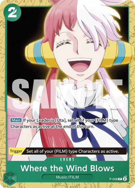 Where the Wind Blows - Starter Deck 16: GREEN Uta One Piece trading card
