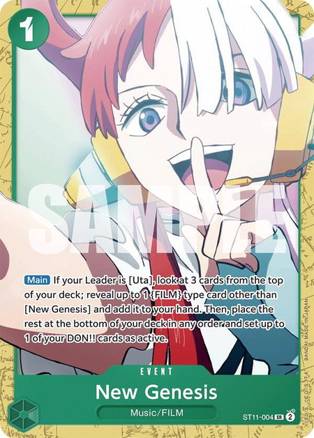 New Genesis - Starter Deck 16: GREEN Uta One Piece trading card