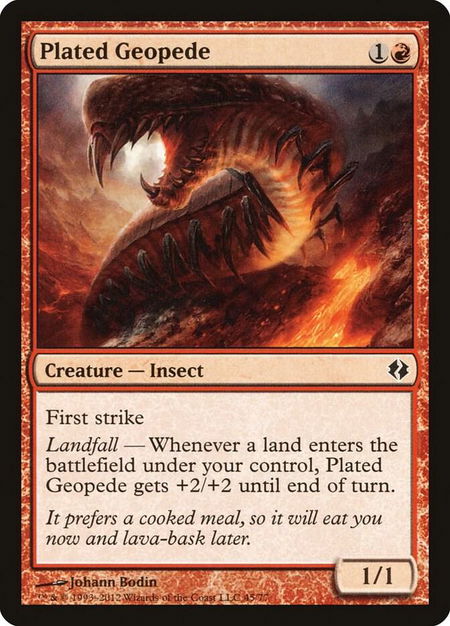 Plated Geopede - Duel Decks: Venser vs. Koth Magic: The Gathering trading card