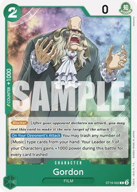 Gordon - Starter Deck 16: GREEN Uta (ST-16) #ST16-002 - Common One Piece Trading Card
