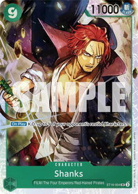 Shanks - Starter Deck 16: GREEN Uta (ST-16) #ST16-004 - Super Rare One Piece Trading Card