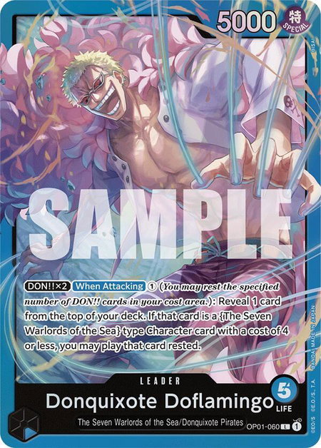 Donquixote Doflamingo (OP01-060) - Starter Deck 17: BLUE Donquixote Doflamingo One Piece trading card