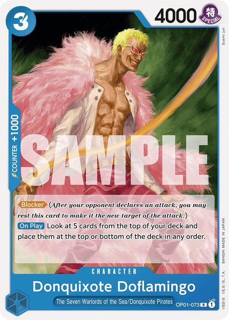 Donquixote Doflamingo (OP01-073) - Starter Deck 17: BLUE Donquixote Doflamingo One Piece trading card