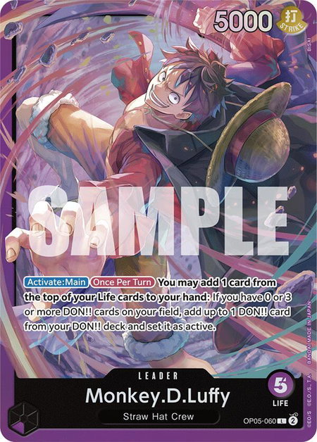 Monkey.D.Luffy (OP05-060) - Starter Deck 18: PURPLE Monkey.D.Luffy One Piece trading card