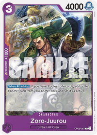 Zoro-Juurou (OP05-067) - Starter Deck 18: PURPLE Monkey.D.Luffy (ST-18) #OP05-067 - Rare One Piece Trading Card