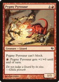 Pygmy Pyrosaur - Duel Decks: Venser vs. Koth (DDI) #46 - Common Magic: The Gathering Trading Card