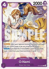O-Nami - Starter Deck 18: PURPLE Monkey.D.Luffy (ST-18) #ST18-002 - Common One Piece Trading Card