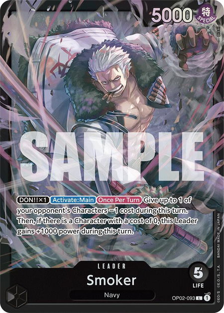 Smoker (OP02-093) - Starter Deck 19: BLACK Smoker One Piece trading card
