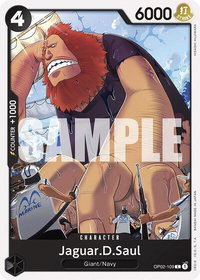 Jaguar.D.Saul - Starter Deck 19: BLACK Smoker (ST-19) #OP02-109 - Common One Piece Trading Card