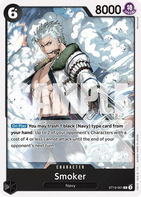 Smoker (ST19-001) - Starter Deck 19: BLACK Smoker One Piece trading card