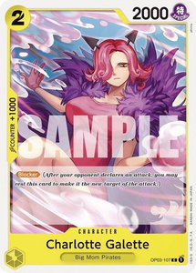 Charlotte Galette - Starter Deck 20: YELLOW Charlotte Katakuri (ST-20) #OP03-107 - Common One Piece Trading Card