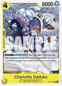 Charlotte Daifuku - Starter Deck 20: YELLOW Charlotte Katakuri (ST-20) #ST07-005 - Common One Piece Trading Card