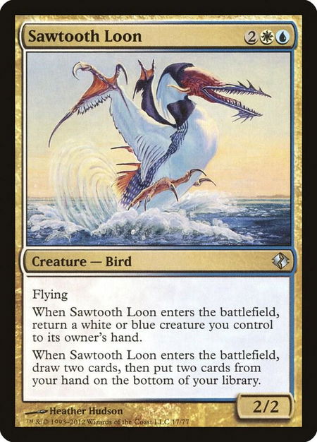 Sawtooth Loon - Duel Decks: Venser vs. Koth Magic: The Gathering trading card