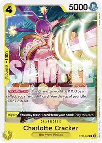 Charlotte Cracker - Starter Deck 20: YELLOW Charlotte Katakuri (ST-20) #ST20-002 - Common One Piece Trading Card