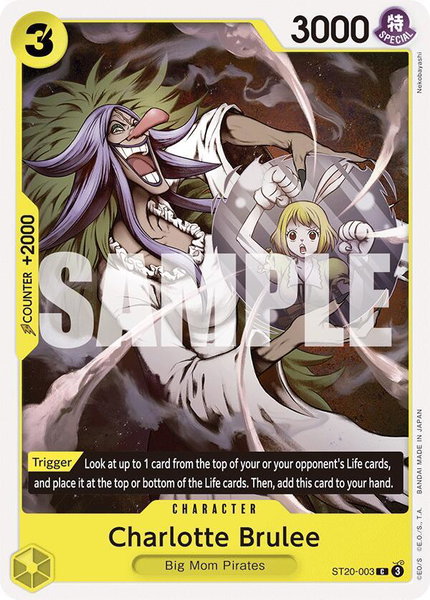 Charlotte Brulee trading card from Starter Deck 20: YELLOW Charlotte Katakuri Charlotte Brulee - Starter Deck 20: YELLOW Charlotte Katakuri One Piece trading card