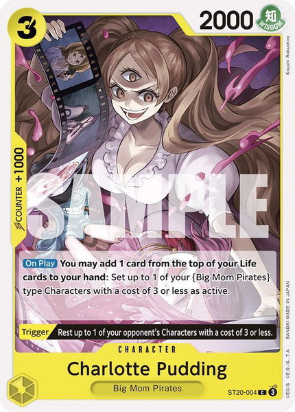 Charlotte Pudding (ST20-004) trading card from Starter Deck 20: YELLOW Charlotte Katakuri Charlotte Pudding (ST20-004) - Starter Deck 20: YELLOW Charlotte Katakuri One Piece trading card