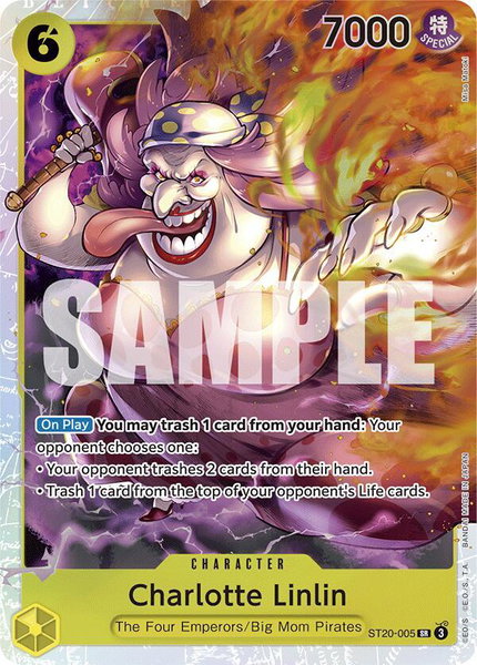 Charlotte Linlin trading card from Starter Deck 20: YELLOW Charlotte Katakuri Charlotte Linlin - Starter Deck 20: YELLOW Charlotte Katakuri One Piece trading card