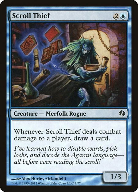 Scroll Thief - Duel Decks: Venser vs. Koth Magic: The Gathering trading card