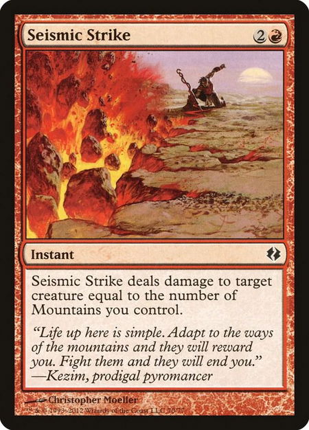 Seismic Strike - Duel Decks: Venser vs. Koth Magic: The Gathering trading card