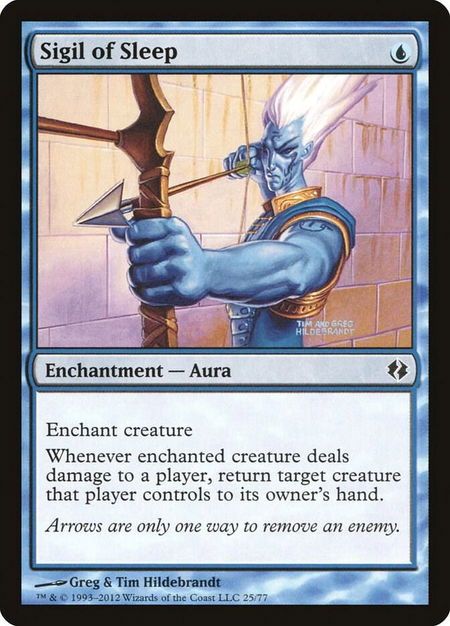 Sigil of Sleep - Duel Decks: Venser vs. Koth Magic: The Gathering trading card
