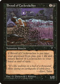 Brood of Cockroaches - Visions (VIS) #53 - Uncommon Magic: The Gathering Trading Card