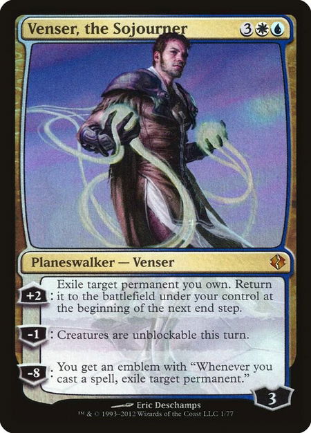 Venser, the Sojourner - Duel Decks: Venser vs. Koth Magic: The Gathering trading card