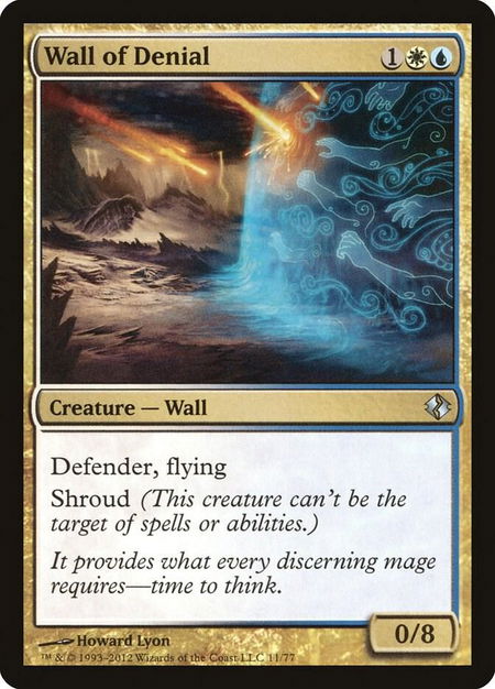 Wall of Denial - Duel Decks: Venser vs. Koth Magic: The Gathering trading card