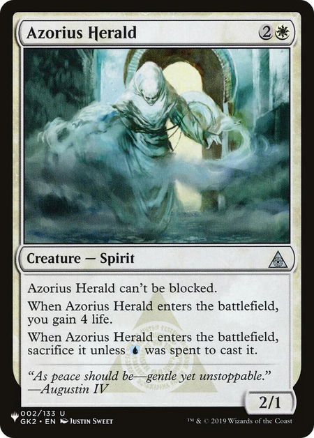 Azorius Herald - The List Reprints Magic: The Gathering trading card