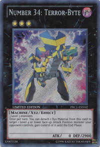 Number 34: Terror-Byte - 2012 Premium Collection Tin (PRC1) #PRC1-ENV02 - Secret Rare YuGiOh Trading Card