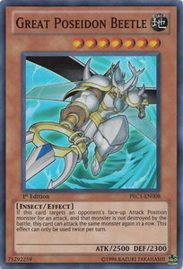 Great Poseidon Beetle - 2012 Premium Collection Tin (PRC1) #PRC1-EN008 - Super Rare YuGiOh Trading Card