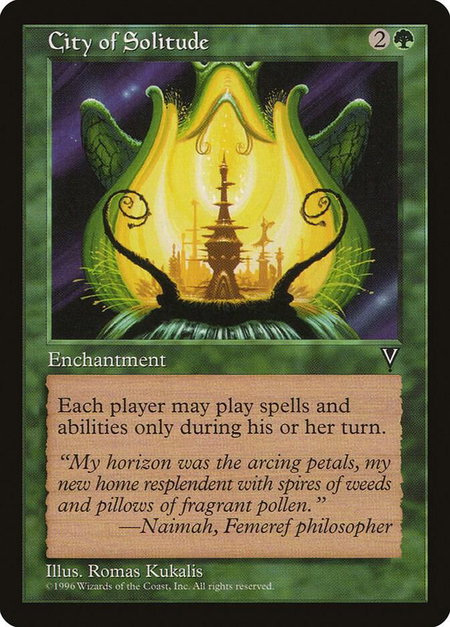 City of Solitude - Visions Magic: The Gathering trading card