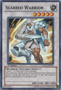 Scarred Warrior - 2012 Premium Collection Tin (PRC1) #PRC1-EN013 - Super Rare YuGiOh Trading Card