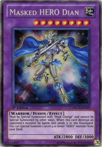 Masked HERO Dian - 2012 Premium Collection Tin (PRC1) #PRC1-EN019 - Secret Rare YuGiOh Trading Card