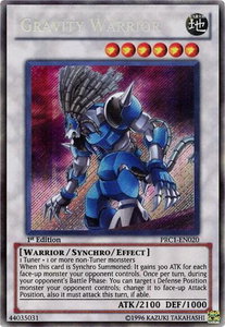 Gravity Warrior - 2012 Premium Collection Tin (PRC1) #PRC1-EN020 - Secret Rare YuGiOh Trading Card