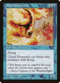 Cloud Elemental - Visions (VIS) #29 - Common Magic: The Gathering Trading Card