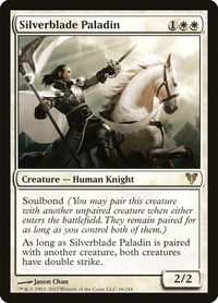 Silverblade Paladin - Avacyn Restored (AVR) #36 - Rare Magic: The Gathering Trading Card