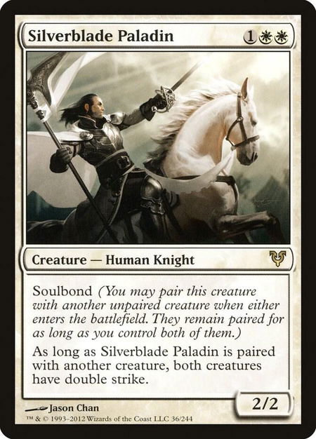Silverblade Paladin - Avacyn Restored Magic: The Gathering trading card