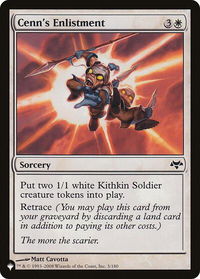 Cenn's Enlistment - The List Reprints (LIST) #3/180 - Common Magic: The Gathering Trading Card