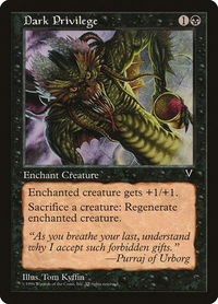 Dark Privilege - Visions (VIS) #56 - Common Magic: The Gathering Trading Card