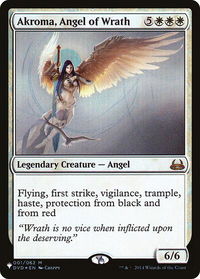 Akroma, Angel of Wrath - The List Reprints (LIST) #001/062 - Mythic Magic: The Gathering Trading Card