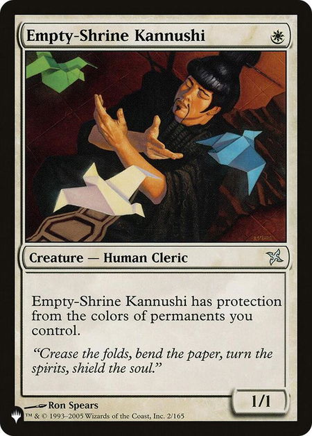 Empty-Shrine Kannushi - The List Reprints Magic: The Gathering trading card