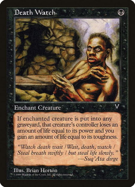 Death Watch - Visions Magic: The Gathering trading card