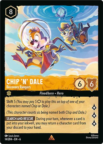 Chip 'n' Dale - Recovery Rangers - Azurite Sea Disney Lorcana trading card