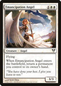 Emancipation Angel - Avacyn Restored (AVR) #19 - Uncommon Magic: The Gathering Trading Card