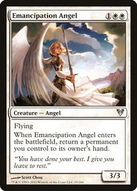 Emancipation Angel - Avacyn Restored (AVR) #19 - Uncommon Magic: The Gathering Trading Card
