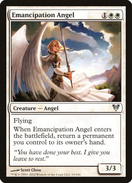 Emancipation Angel - Avacyn Restored Magic: The Gathering trading card