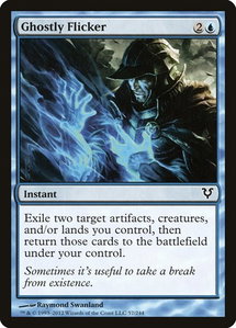 Ghostly Flicker - Avacyn Restored (AVR) #57 - Common Magic: The Gathering Trading Card